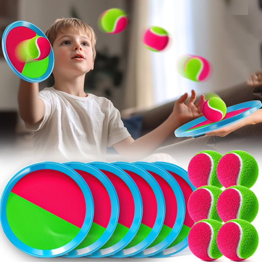 Toss And Catch Ball Game With Elastic Net For Kids Backyard