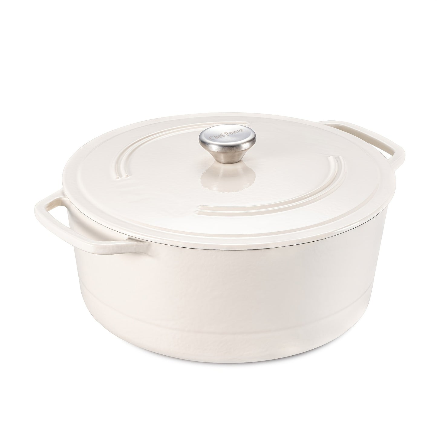 Six Qt Enameled Cast Iron Dutch Oven With Lid Dual Handles