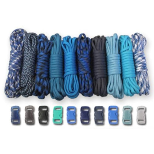 550lb Type III Paracord Combo Kit With Buckles For Survival