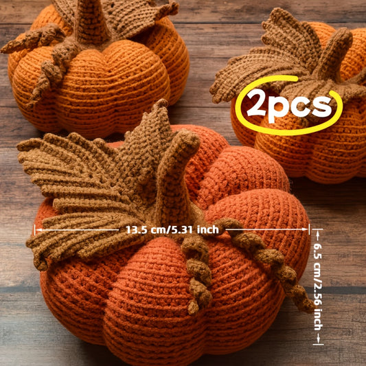 Complete Crochet Pumpkin Kit With Yarn Hook Tools Tutorial