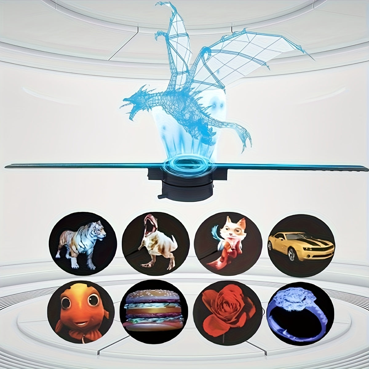 52cm 3D Hologram Fan Projector Advertising Display