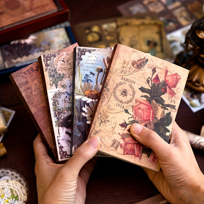 Yooma 222pcs Retro Handbook Paper Kit For DIY Stationery