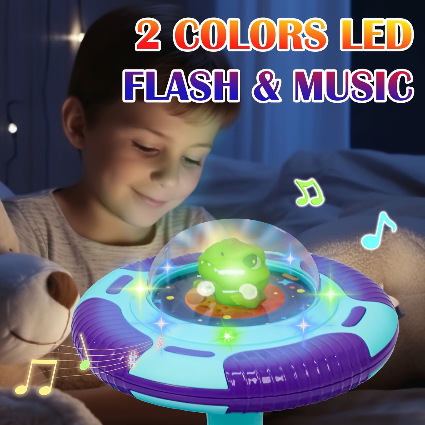Sit And Spin Toddler Toy With Music LED Lights 360 Spin