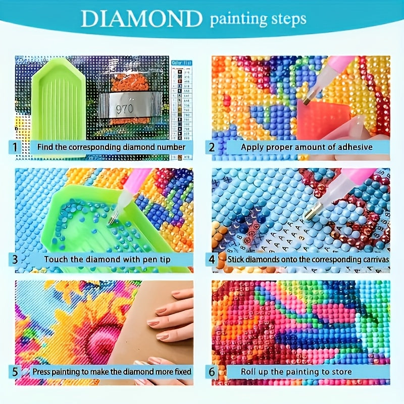Adult 5D Large-Scale Diamond Painting Set, Landscape Art