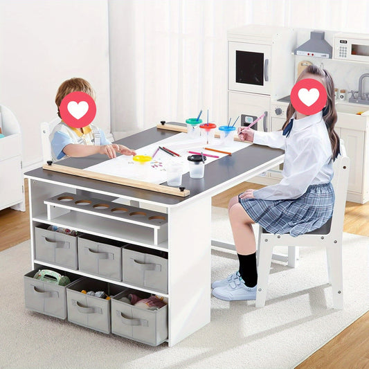 Cuties 4-in-1 Craft Table with Chair and Organizer