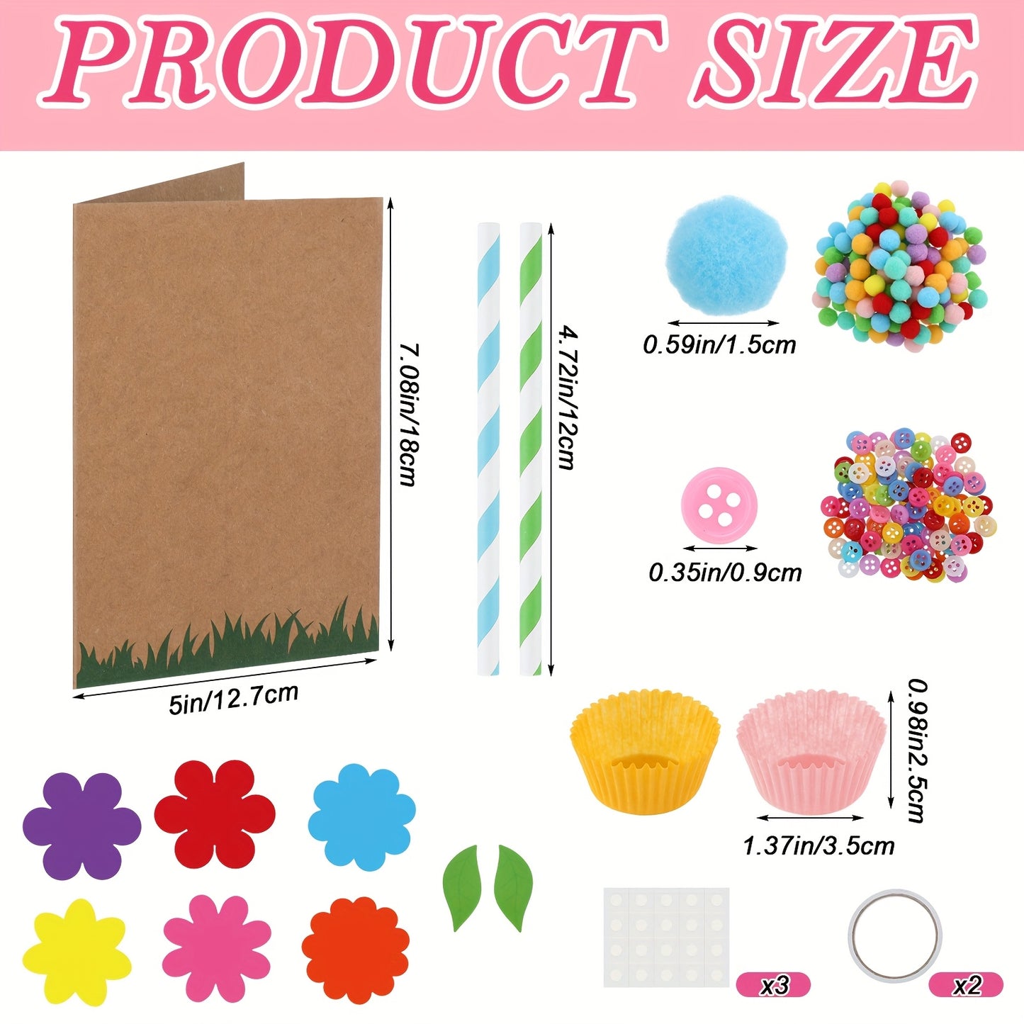 Mothers Day Flower Card Making Kit for DIY Cards Gift Idea