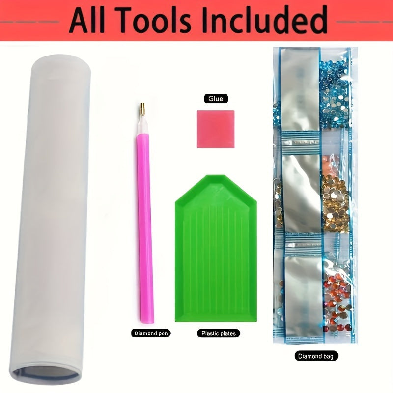 Full Round Diamond Painting Kit: Bull Design Home Decor Set