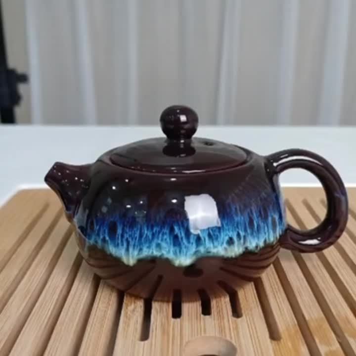 Blue Tears Ceramic Tea Set 5 Pieces Chinese Style Gift