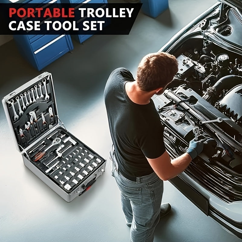 799pc Ratchet Socket Set With Quarter To Half Inch Drives