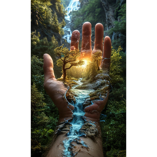 Adult 5D Large-Scale Diamond Painting Set, Landscape Art